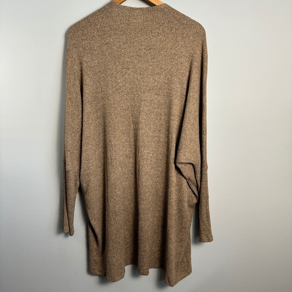 Freeloader Women's Tan/Brown Open Long Sleeve Duster Cardigan Sweater Size M/L - Picture 5 of 12